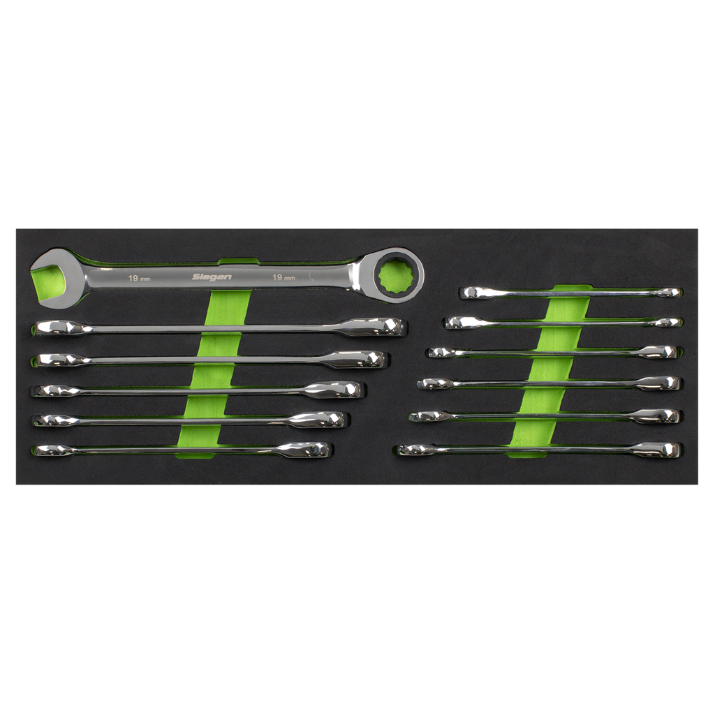 Combination Ratchet Spanner Set 12pc S0634
