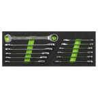 Combination Ratchet Spanner Set 12pc S0634