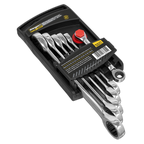 Double End Ratchet Ring Spanner Set 6pc S0636