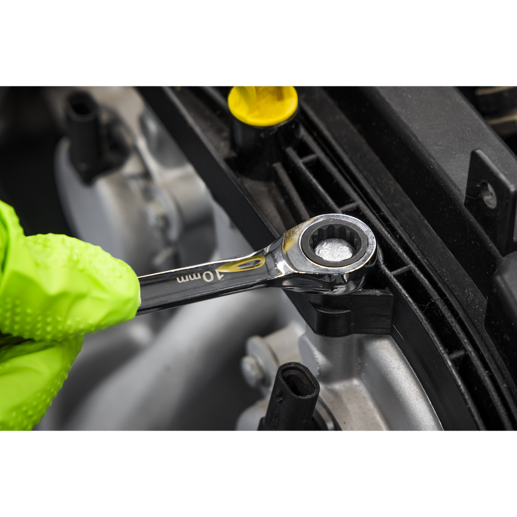 Double End Ratchet Ring Spanner Set 6pc S0636