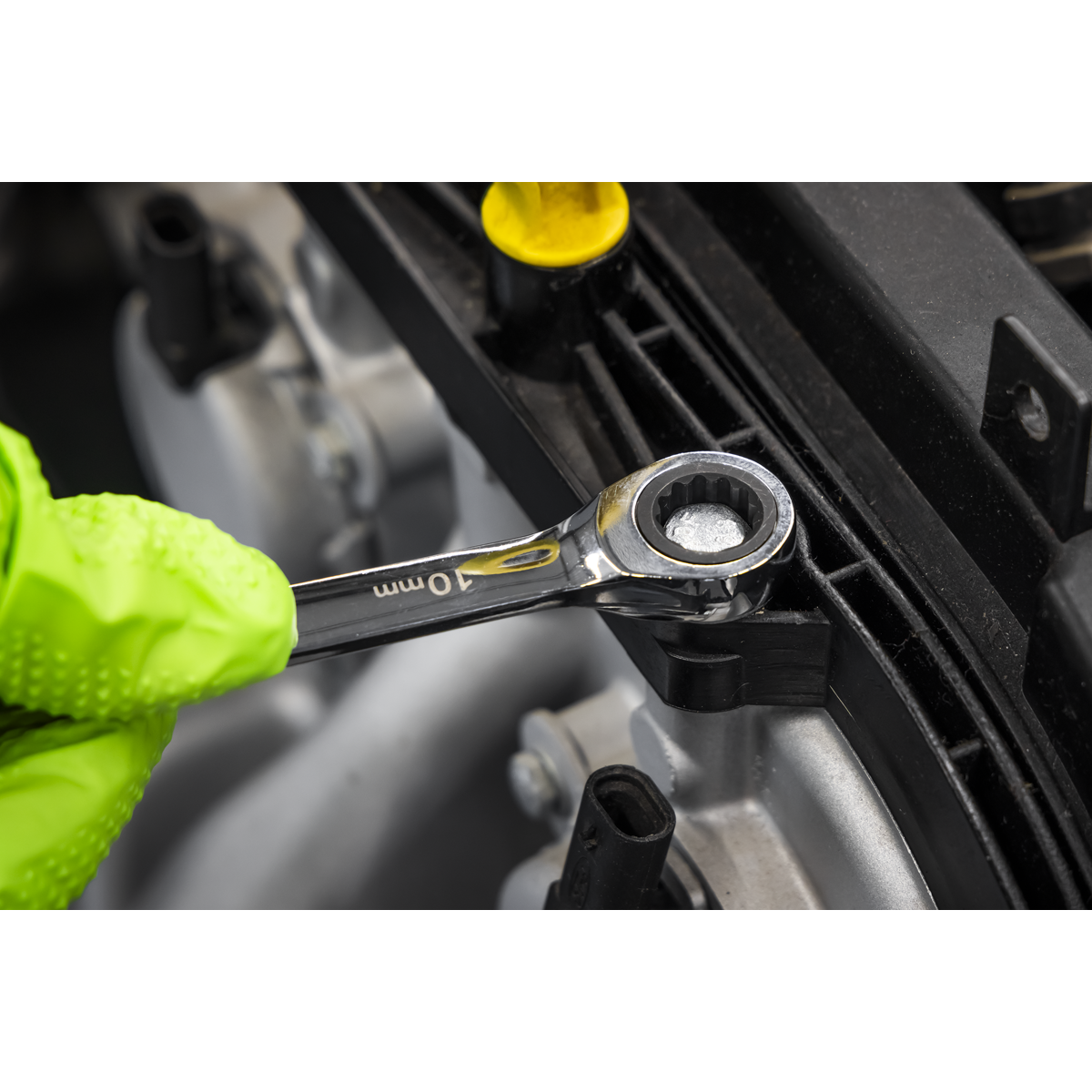 Double End Ratchet Ring Spanner Set 6pc S0636