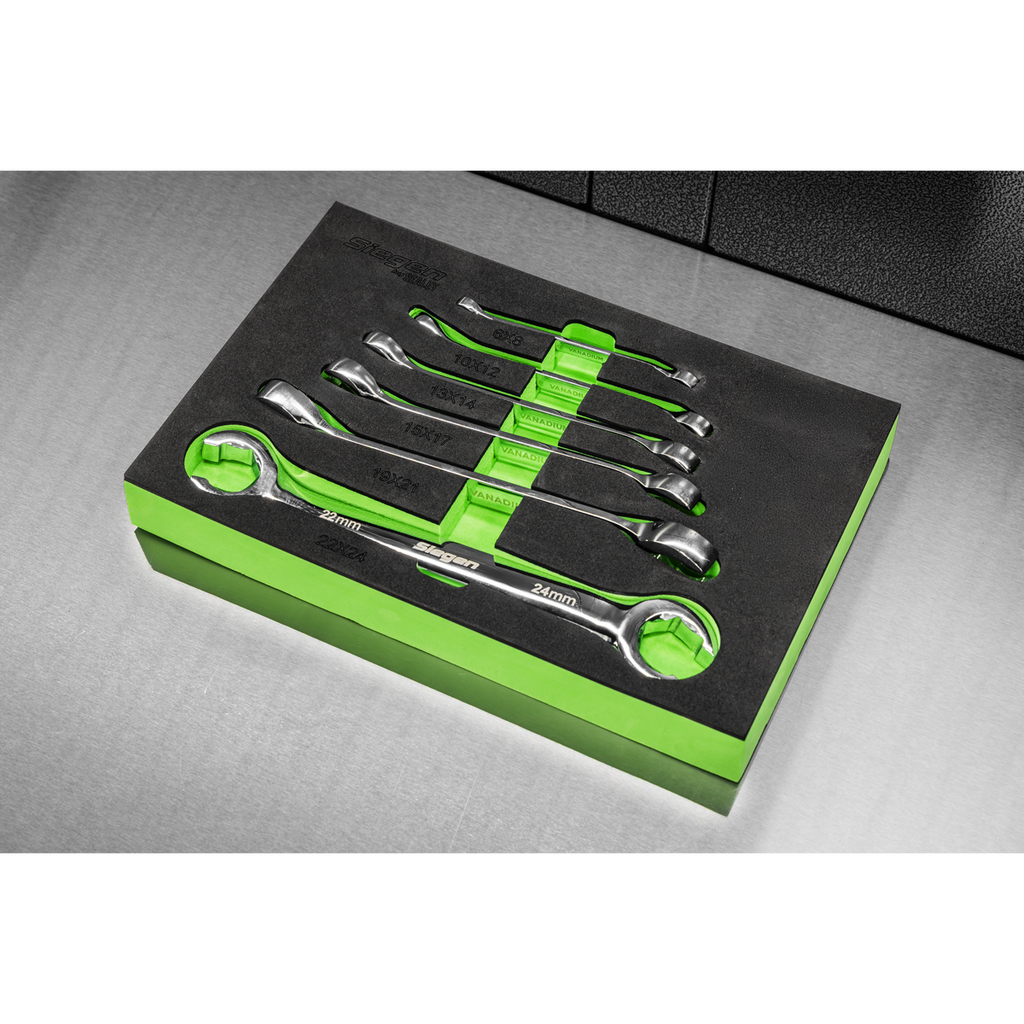 Flare Nut Spanner Set in EVA Foam Tray 6pc S0767