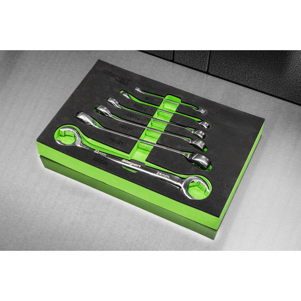 Flare Nut Spanner Set in EVA Foam Tray 6pc S0767