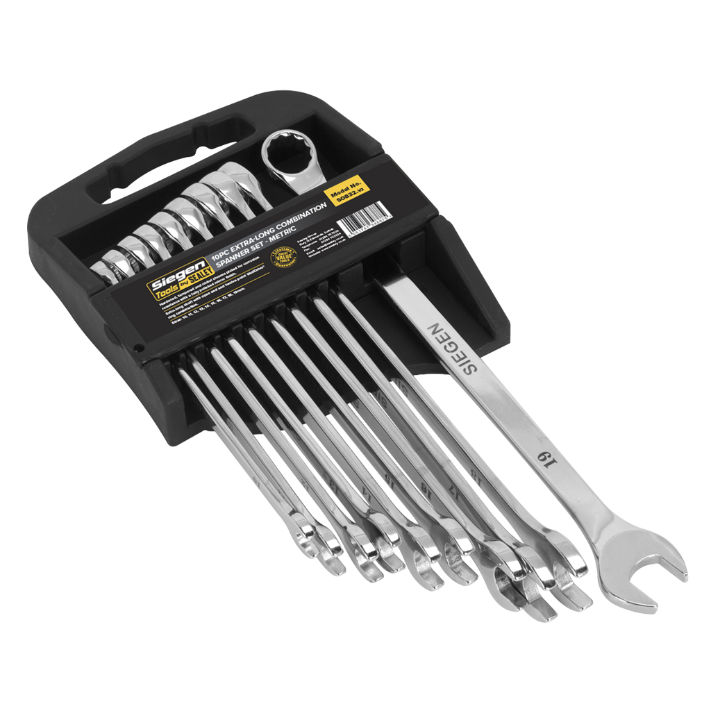 Extra-Long Combination Spanner Set 10pc S0832