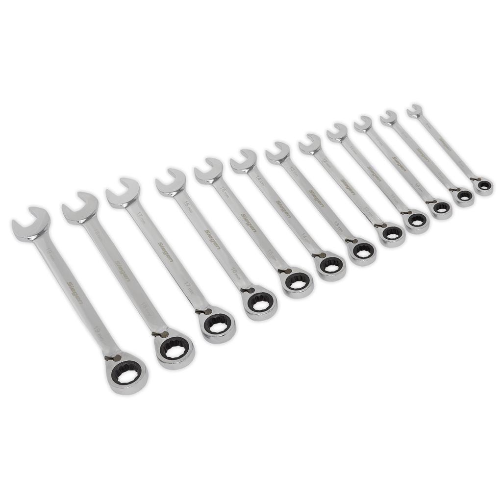 Reversible Combination Ratchet Spanner Set 12pc S0840