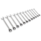Reversible Combination Ratchet Spanner Set 12pc S0840