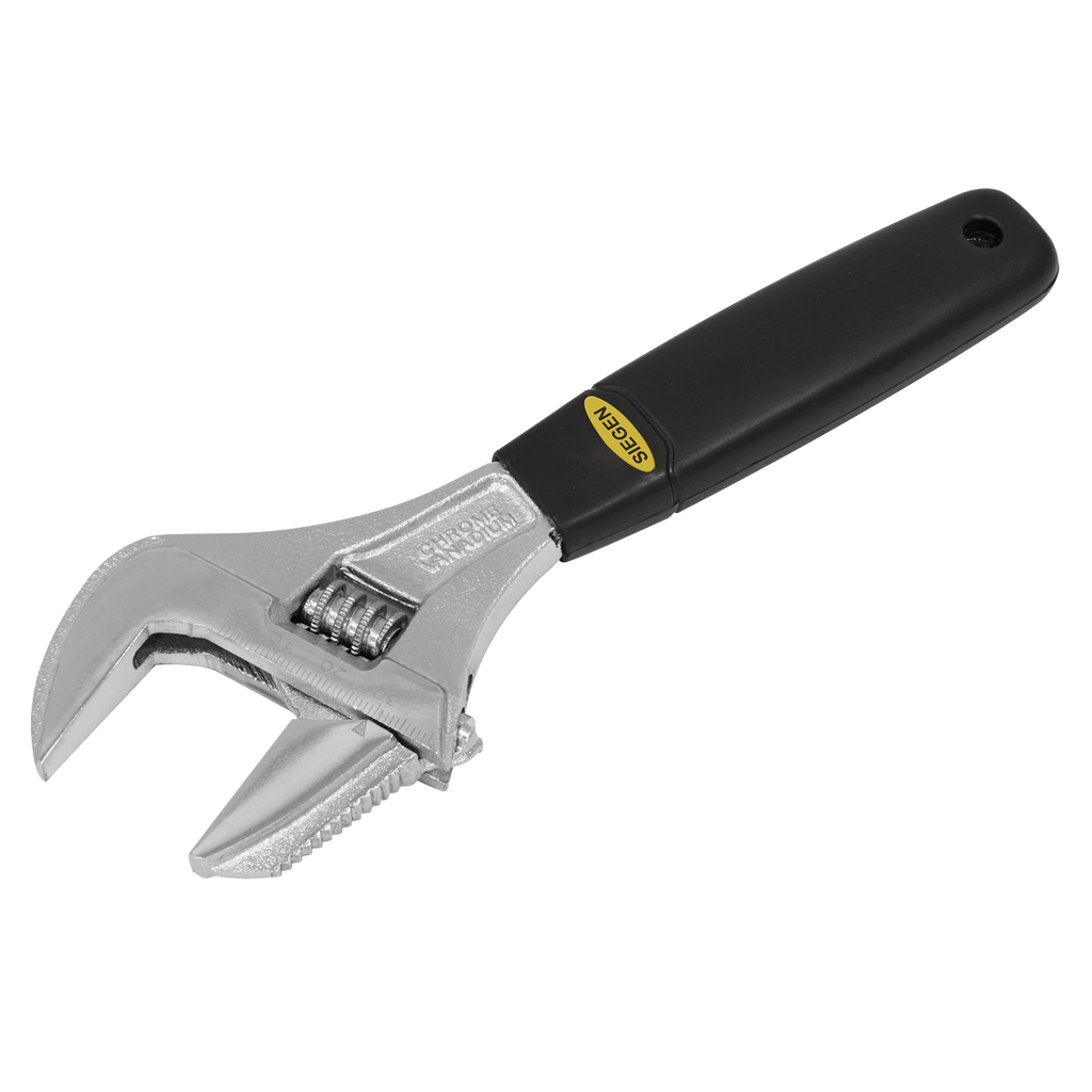 Adjustable Wrench with Extra-Wide Jaw Capacity 200mm S0854