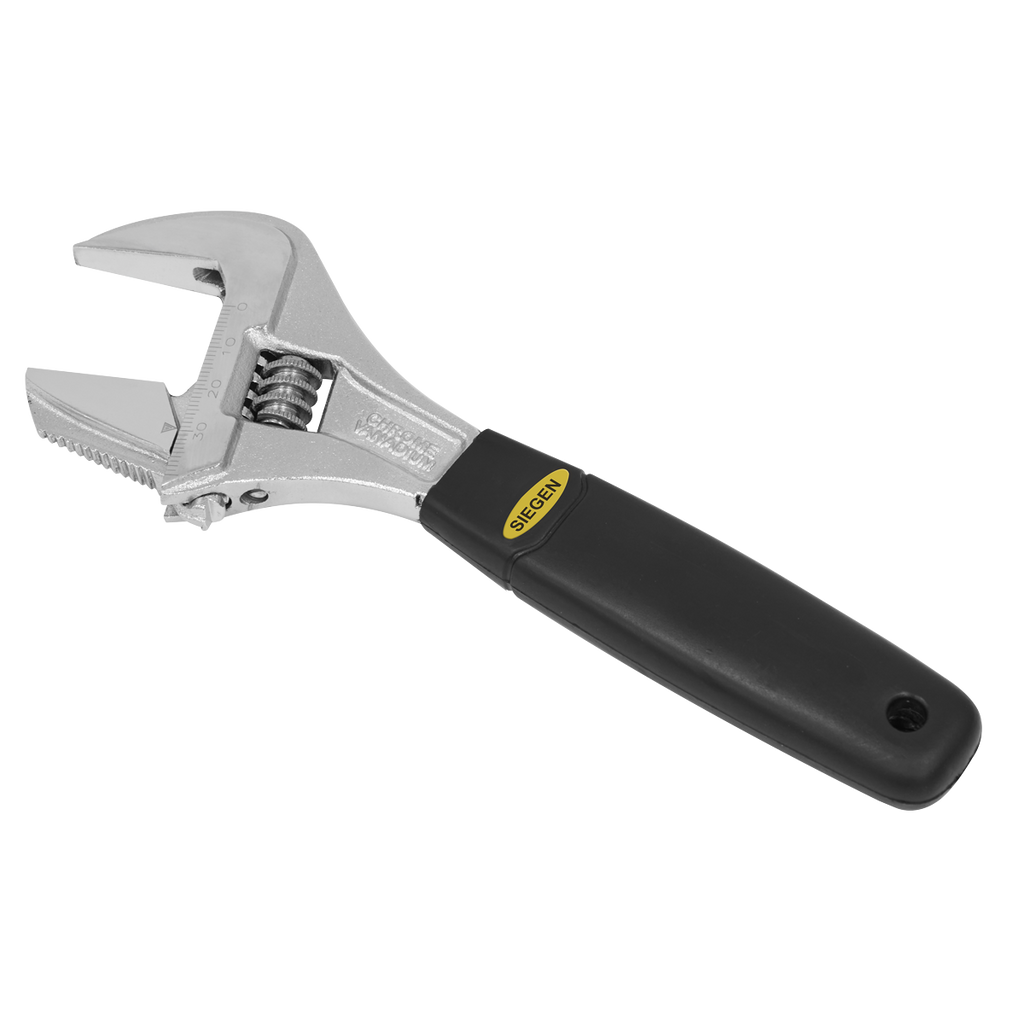 Adjustable Wrench with Extra-Wide Jaw Capacity 200mm S0854