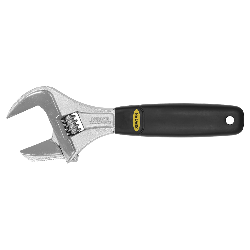 Adjustable Wrench with Extra-Wide Jaw Capacity 200mm S0854