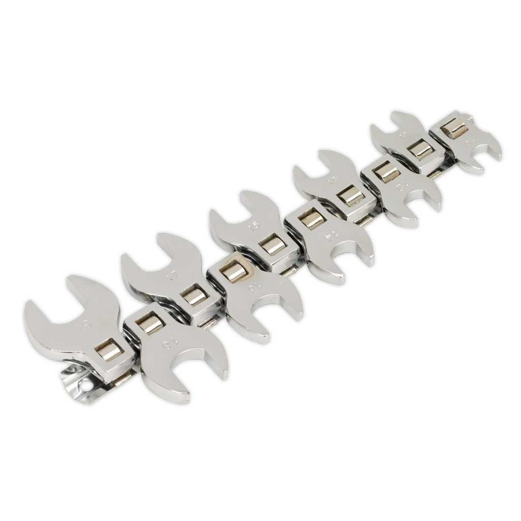 Crow's Foot Open-End Spanner Set 3/8"Sq Drive 10pc S0866