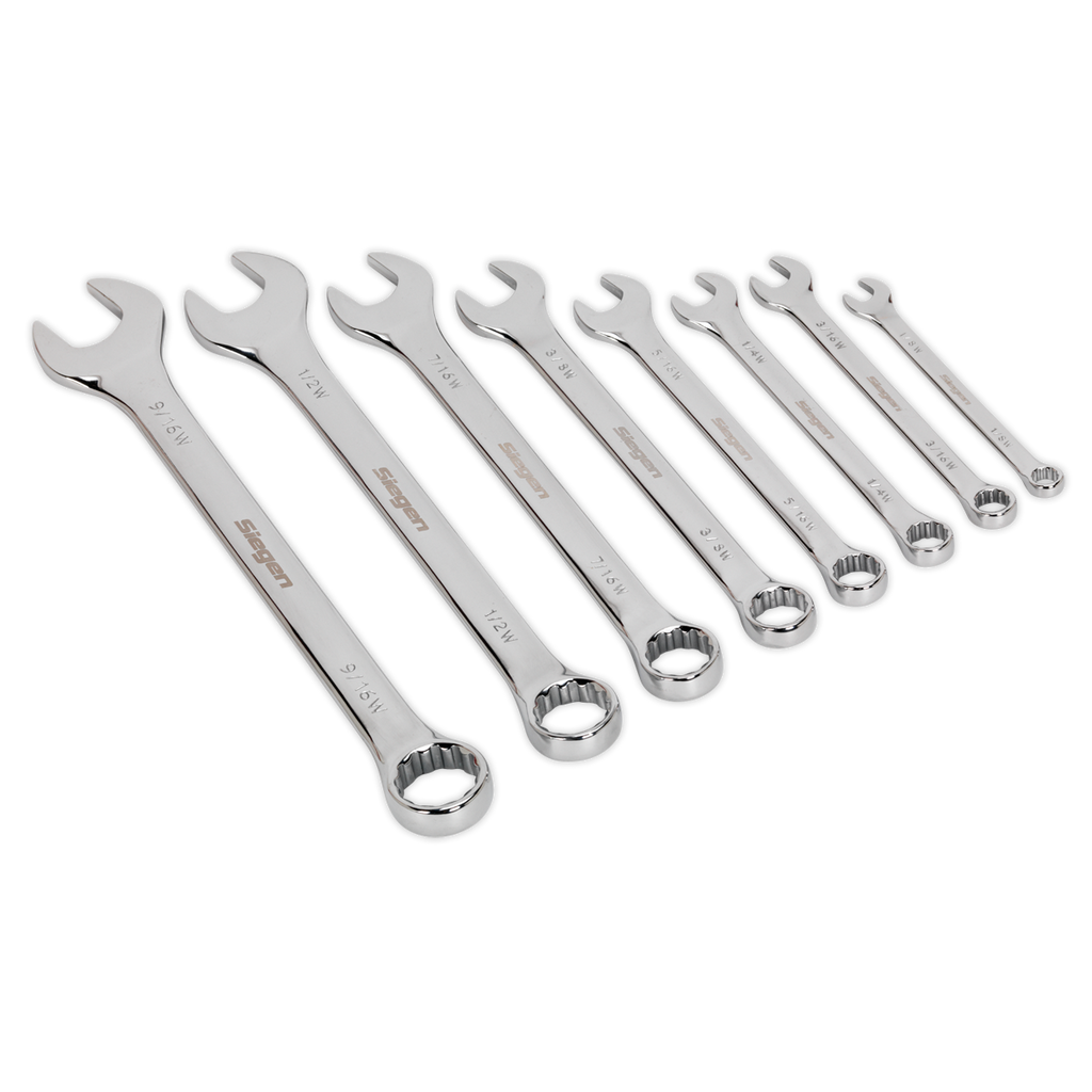 Whitworth Combination Spanner Set 8pc S0870