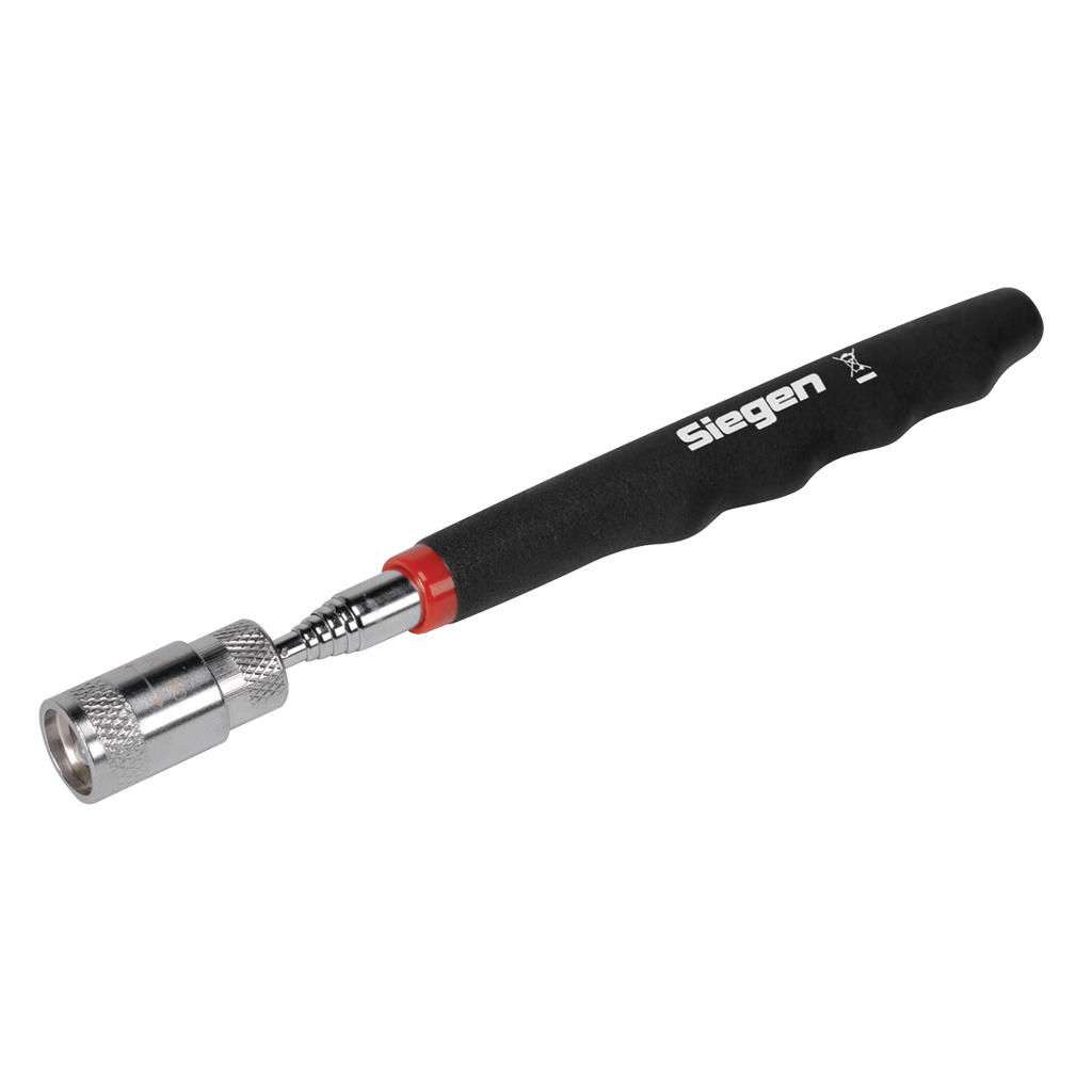 Heavy-Duty Magnetic Pick-Up Tool with LED 3.6kg Capacity - Display Box of 16 S0903DB