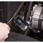 Telescopic Inspection Mirror with 2 LEDs 52 x 83mm S0948
