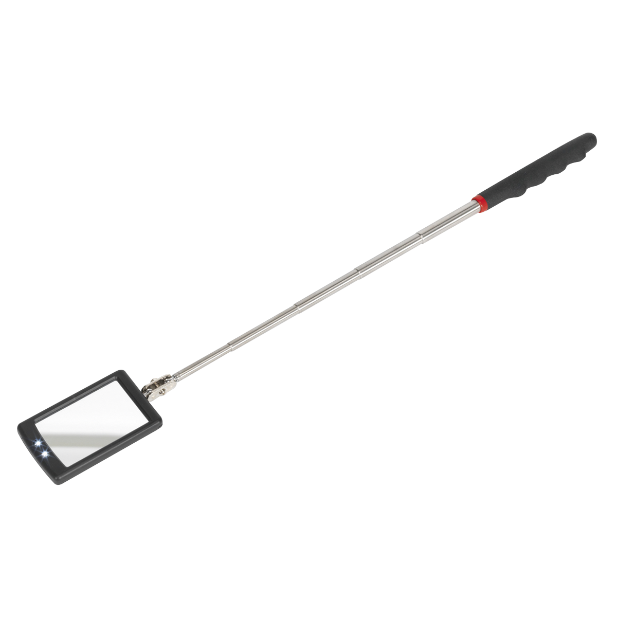 Telescopic Inspection Mirror with 2 LEDs 52 x 83mm S0948