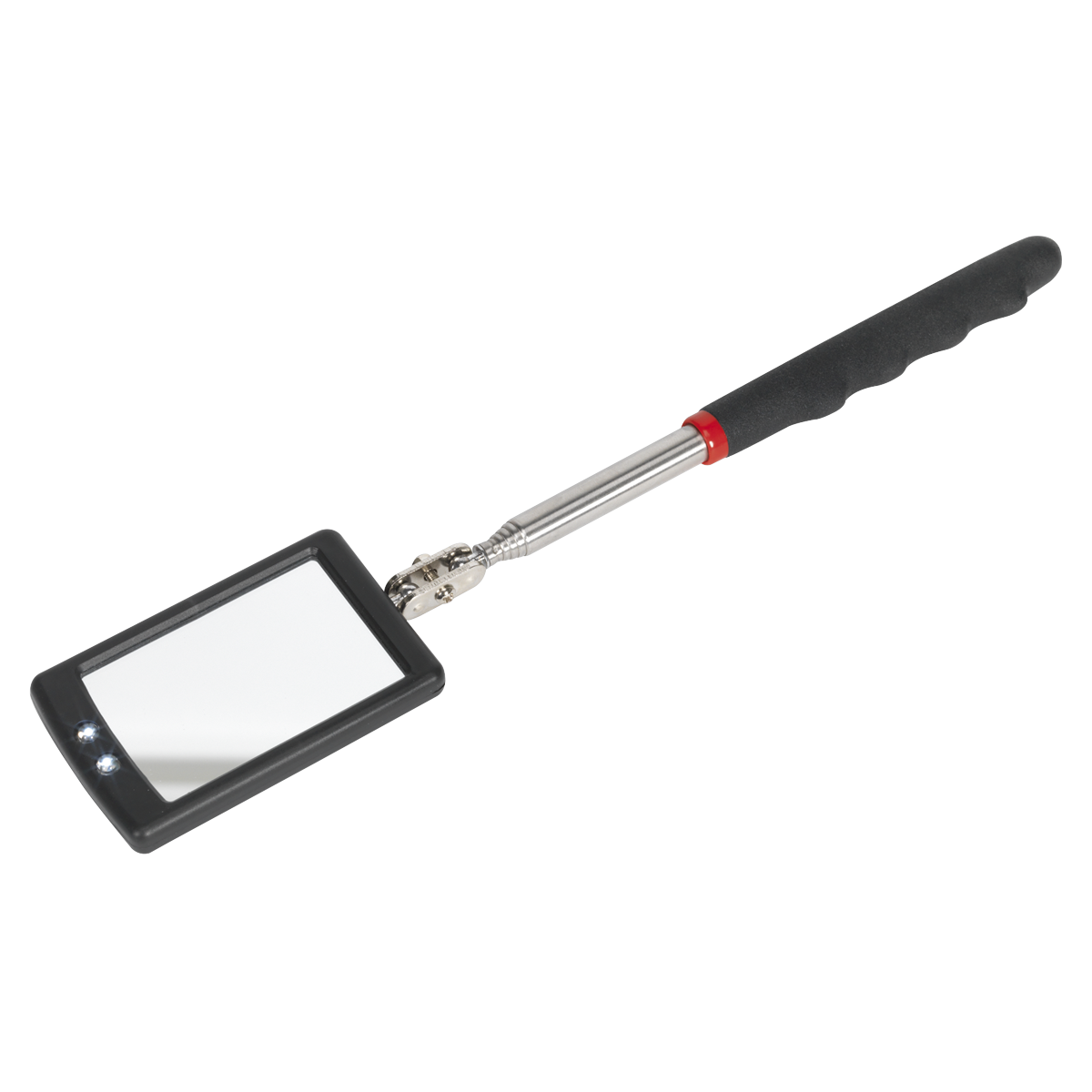 Telescopic Inspection Mirror with 2 LEDs 52 x 83mm S0948
