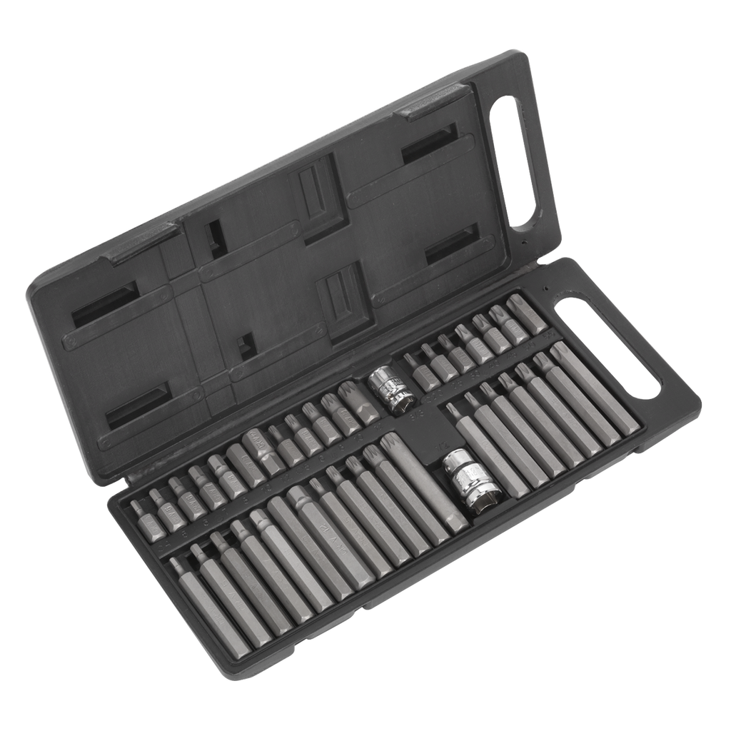 TRX-Star*/Hex/Spline Bit Set 3/8" & 1/2"Sq Drive 40pc S0982
