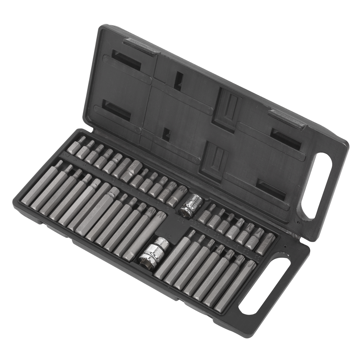 TRX-Star*/Hex/Spline Bit Set 3/8" & 1/2"Sq Drive 40pc S0982