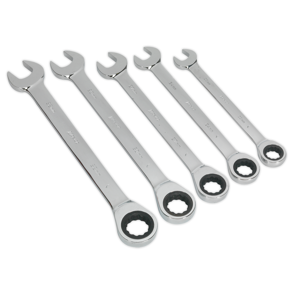 Combination Ratchet Spanner Set 5pc S0985