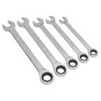 Combination Ratchet Spanner Set 5pc S0985