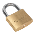 Brass Body Padlock with Brass Cylinder 40mm S0987