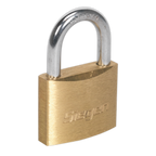 Brass Body Padlock with Brass Cylinder 40mm S0987