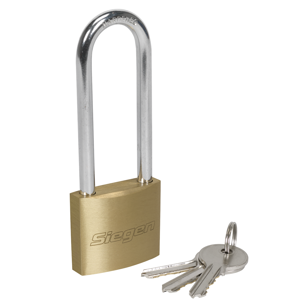 Brass Body Padlock with Brass Cylinder Long Shackle 40mm S0989