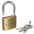 Brass Body Padlock with Brass Cylinder Keyed Alike - Pack of 4 S0992
