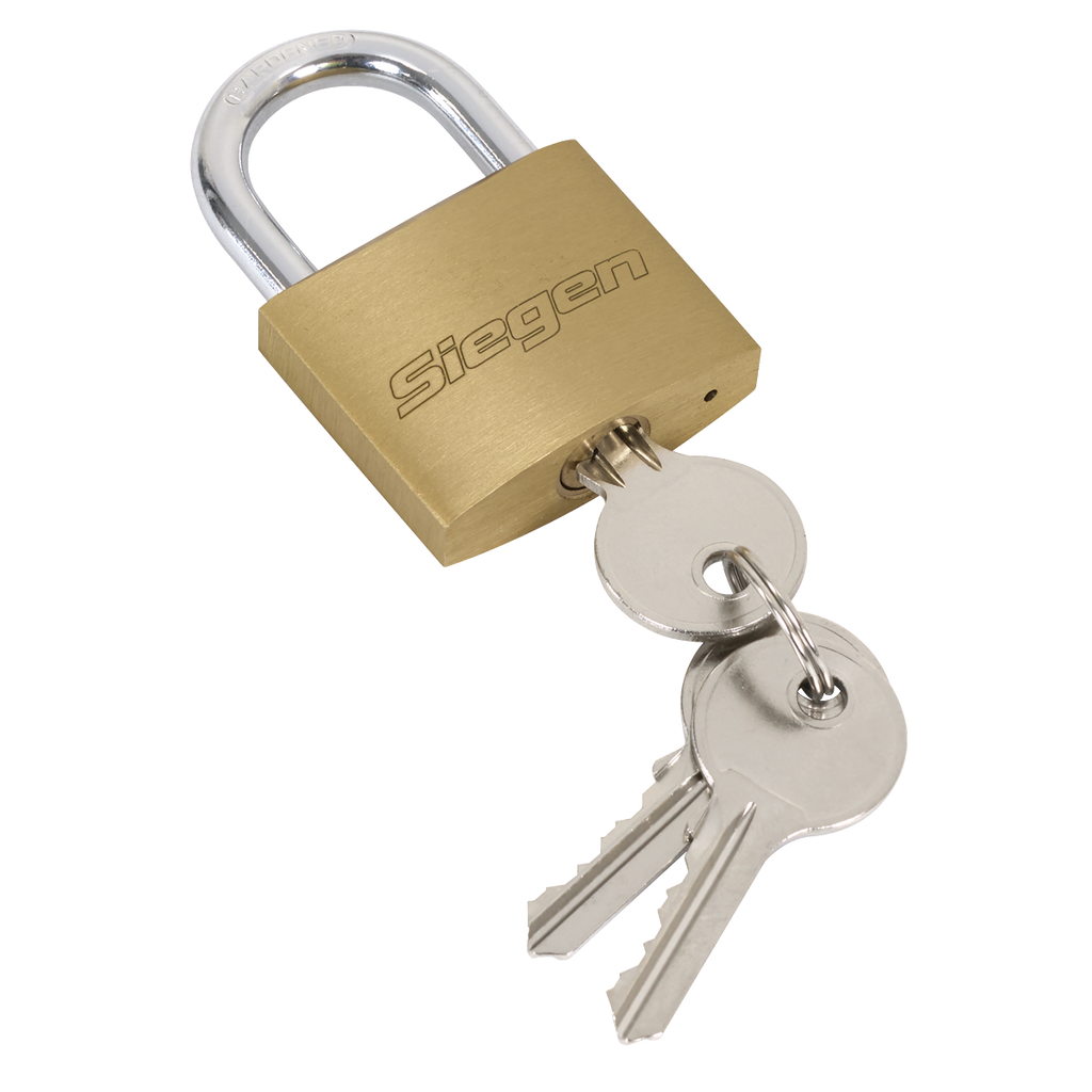 Brass Body Padlock with Brass Cylinder Keyed Alike - Pack of 4 S0992