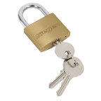 Brass Body Padlock with Brass Cylinder Keyed Alike - Pack of 4 S0992