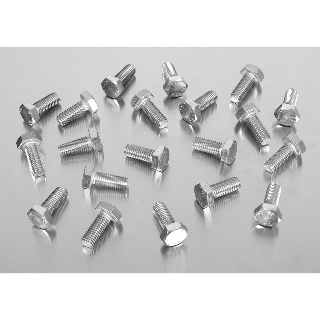 Stainless Steel Hex Head Set Screw M10 X 25 A2, DIN 933 - Pack of 25 S1025
