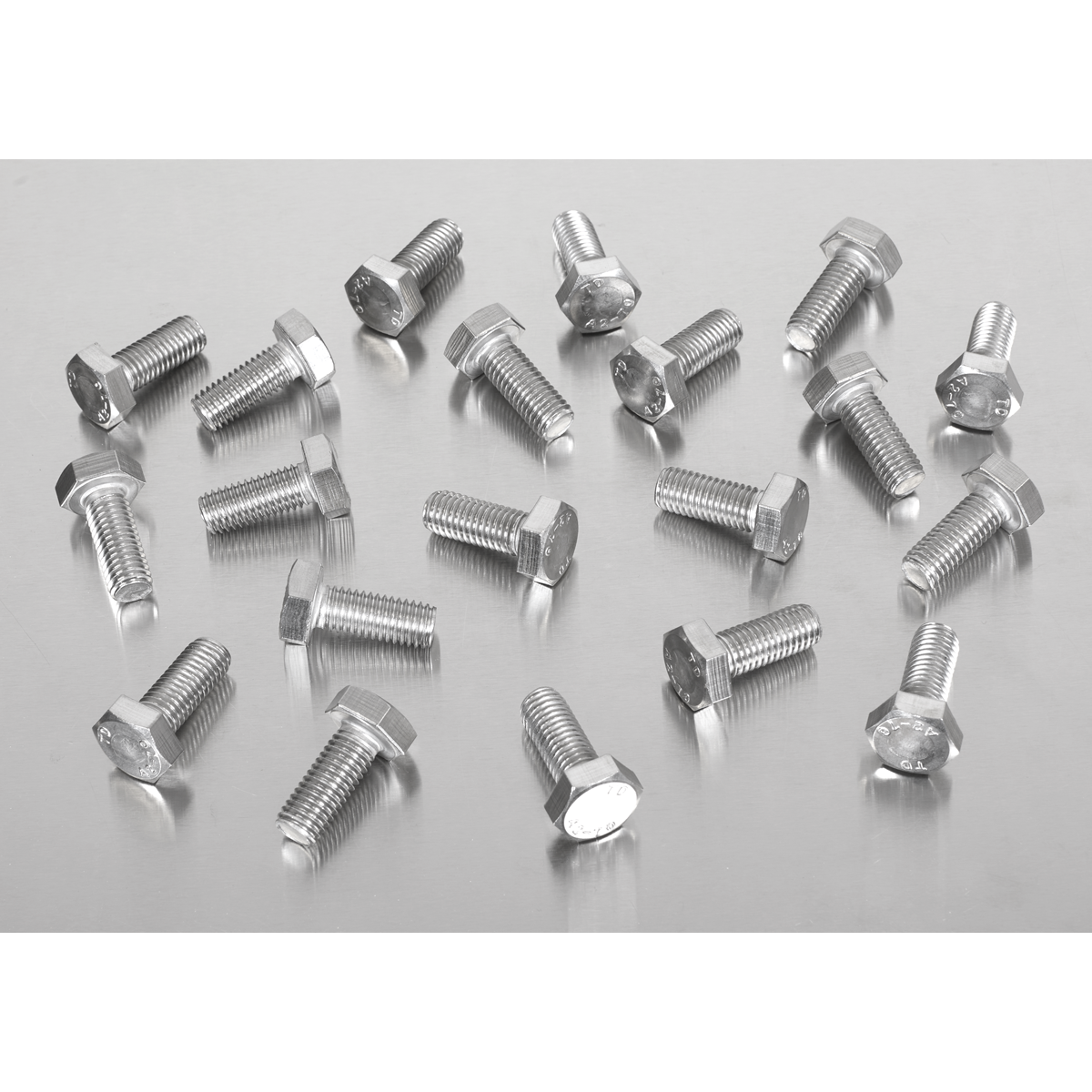 Stainless Steel Hex Head Set Screw M10 X 25 A2, DIN 933 - Pack of 25 S1025
