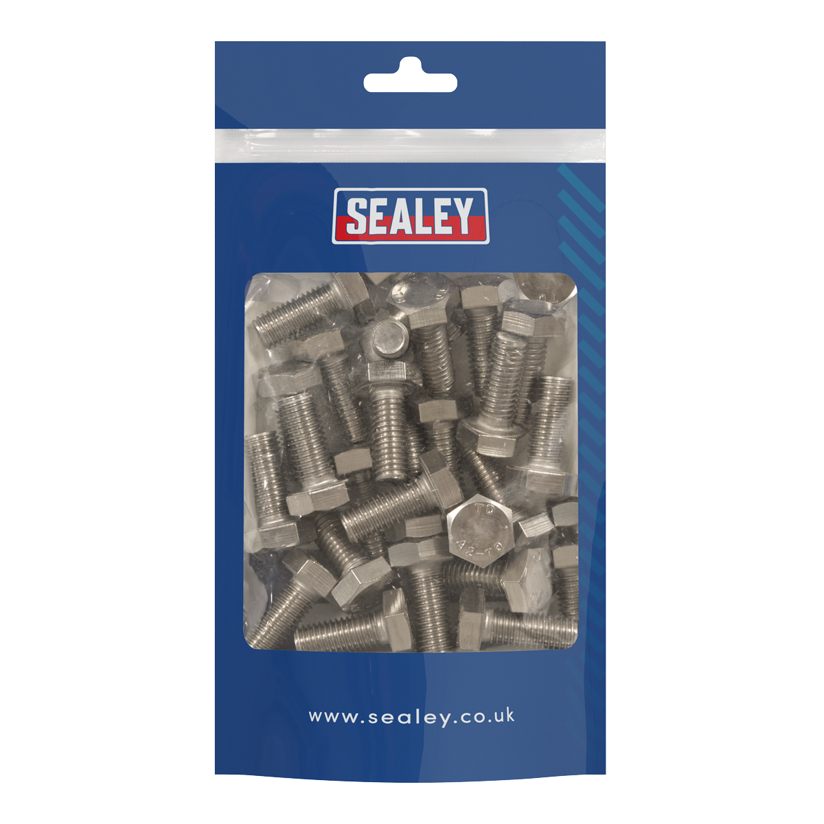 Stainless Steel Hex Head Set Screw M10 X 25 A2, DIN 933 - Pack of 25 S1025