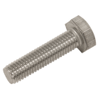 Stainless Steel Hex Head Set Screw DIN 933 - M10 X 40 A2 - Pack of 25 S1040