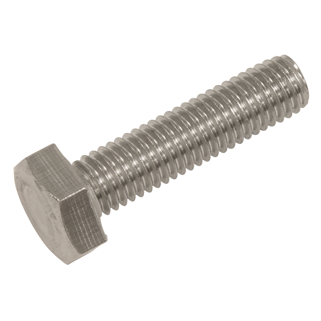 Stainless Steel Hex Head Set Screw DIN 933 - M10 X 40 A2 - Pack of 25 S1040