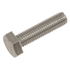 Stainless Steel Hex Head Set Screw DIN 933 - M10 X 40 A2 - Pack of 25 S1040
