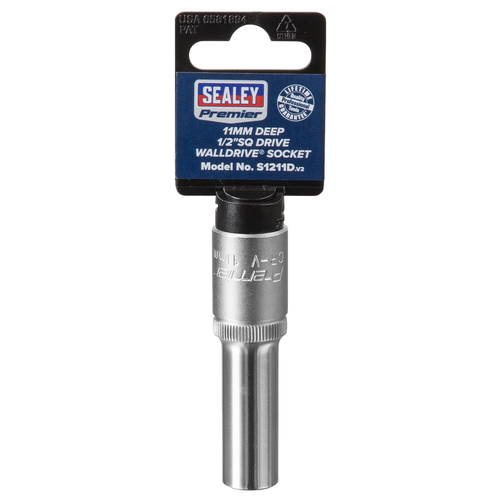 Deep Socket 1/2"Sq Drive 11mm S1211D