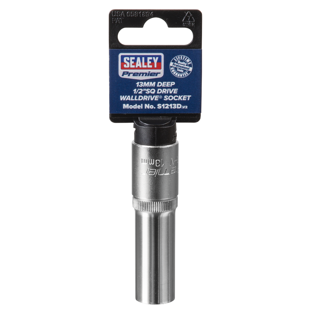 Deep Socket 1/2"Sq Drive 13mm S1213D