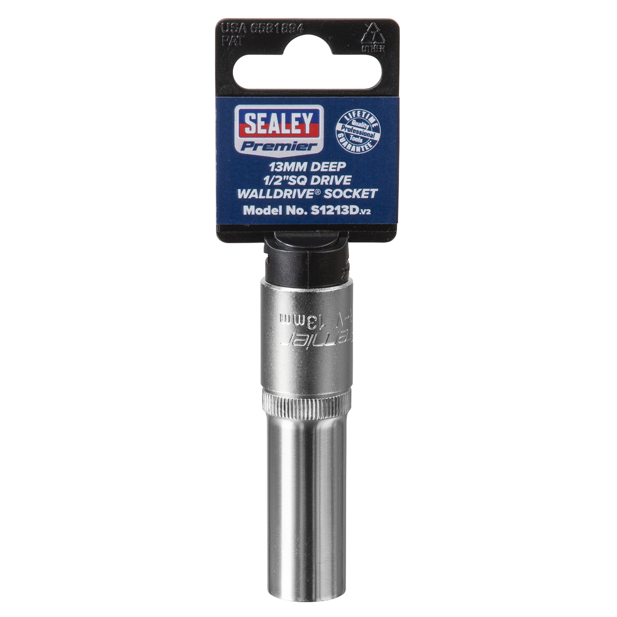 Deep Socket 1/2"Sq Drive 13mm S1213D