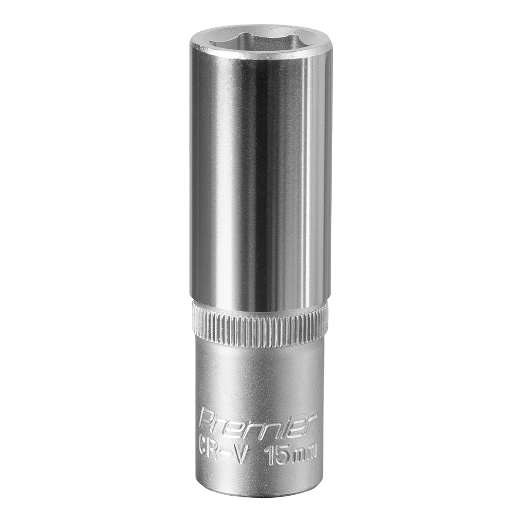 Deep Socket 1/2"Sq Drive 15mm S1215D