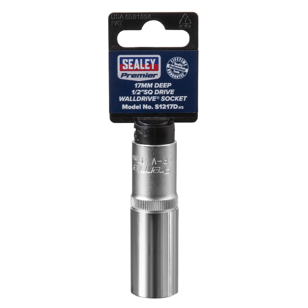 Deep Socket 1/2"Sq Drive 17mm S1217D