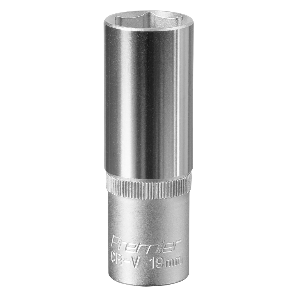 Deep Socket 1/2"Sq Drive 19mm S1219D