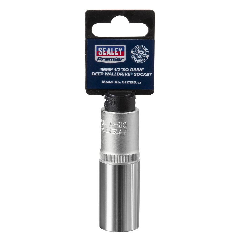 Deep Socket 1/2"Sq Drive 19mm S1219D