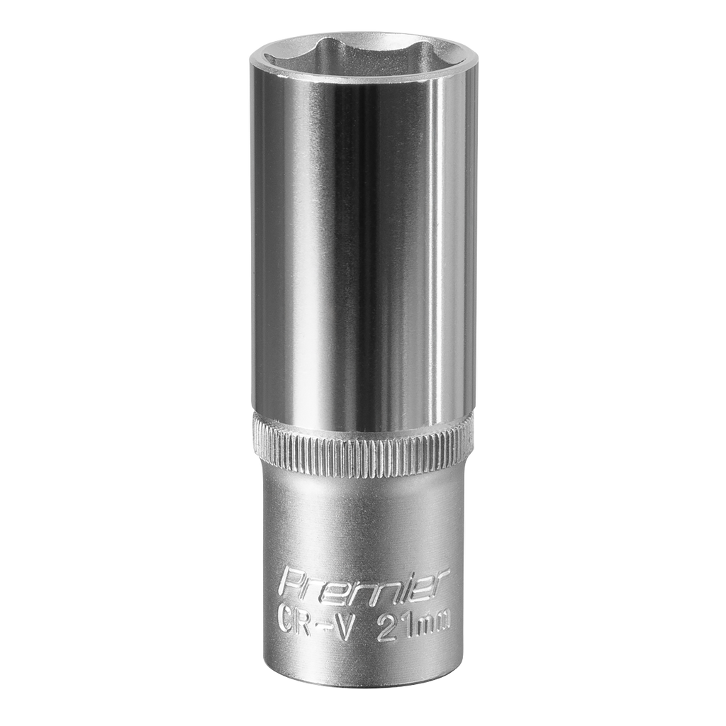 Deep Socket 1/2"Sq Drive 21mm S1221D