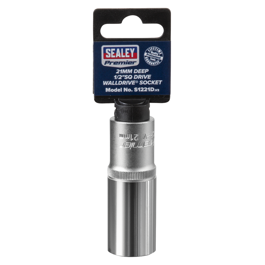 Deep Socket 1/2"Sq Drive 21mm S1221D