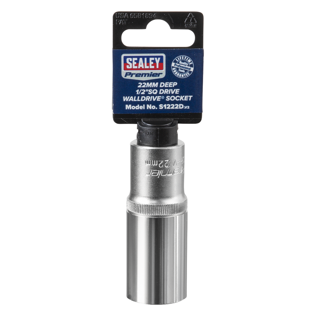 Deep Socket 1/2"Sq Drive 22mm S1222D