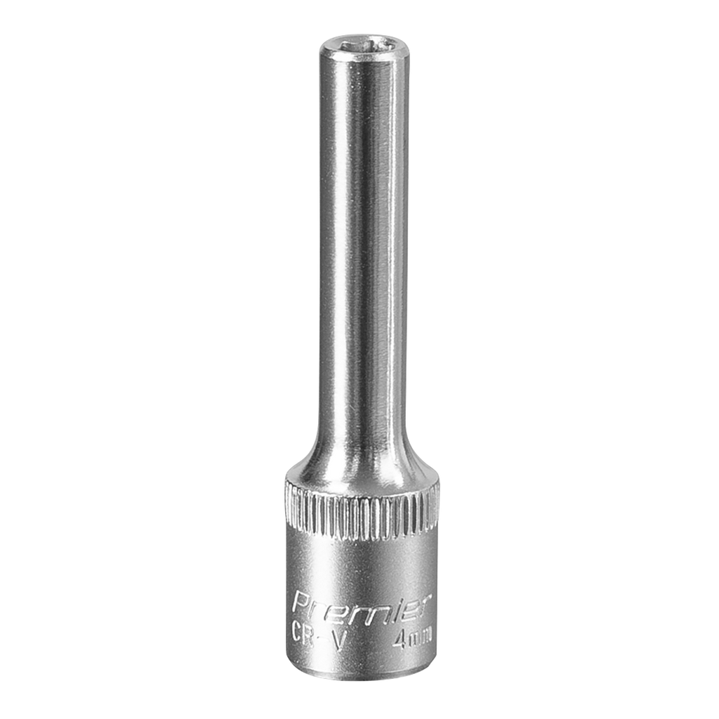 Deep Socket 1/4"Sq Drive 4mm S1404D