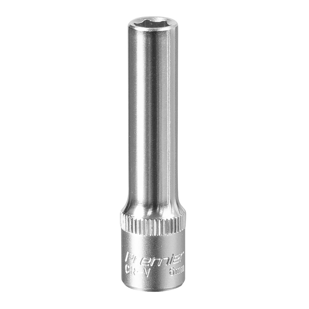 Deep Socket 1/4"Sq Drive 6mm S1406D
