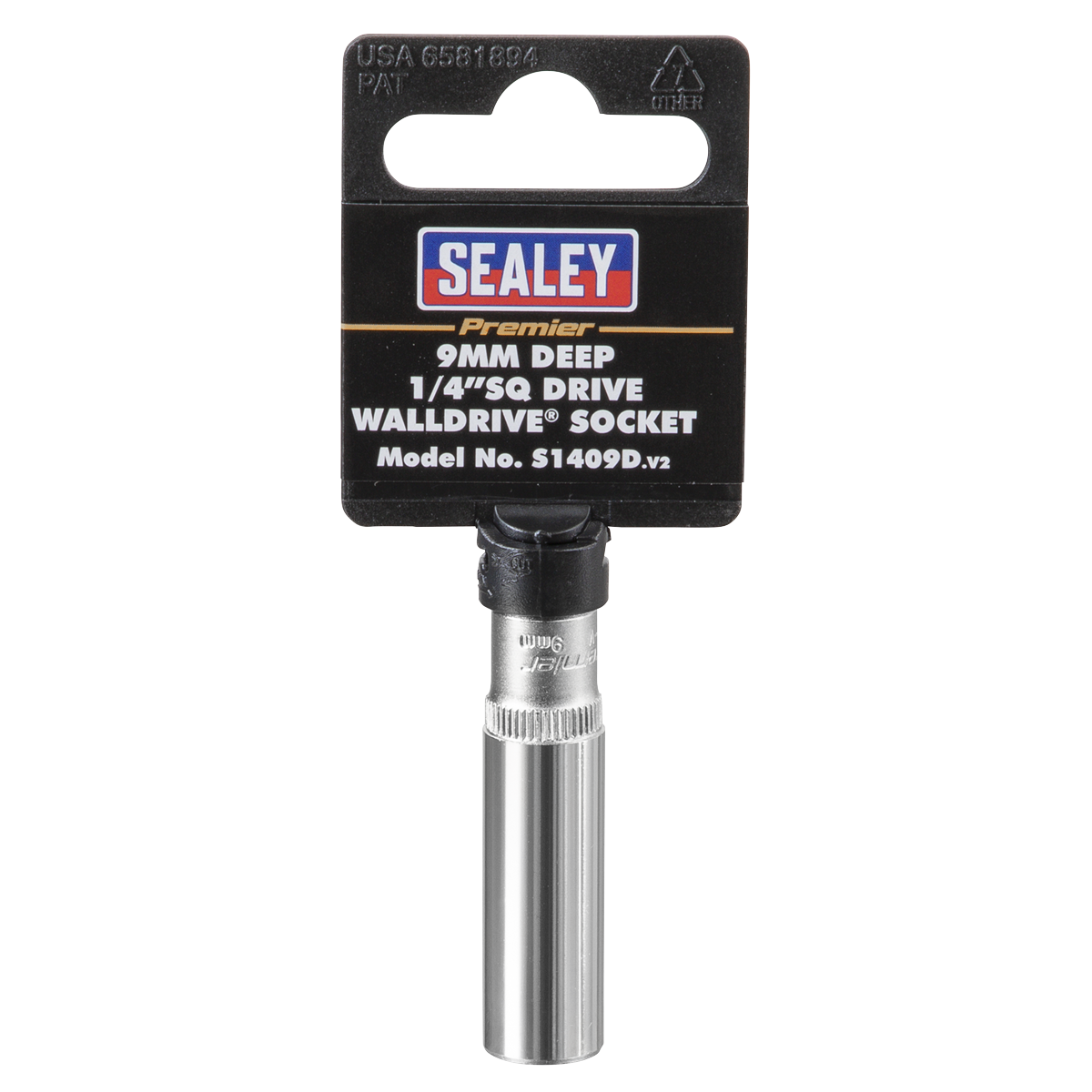 Deep Socket 1/4"Sq Drive 9mm S1409D