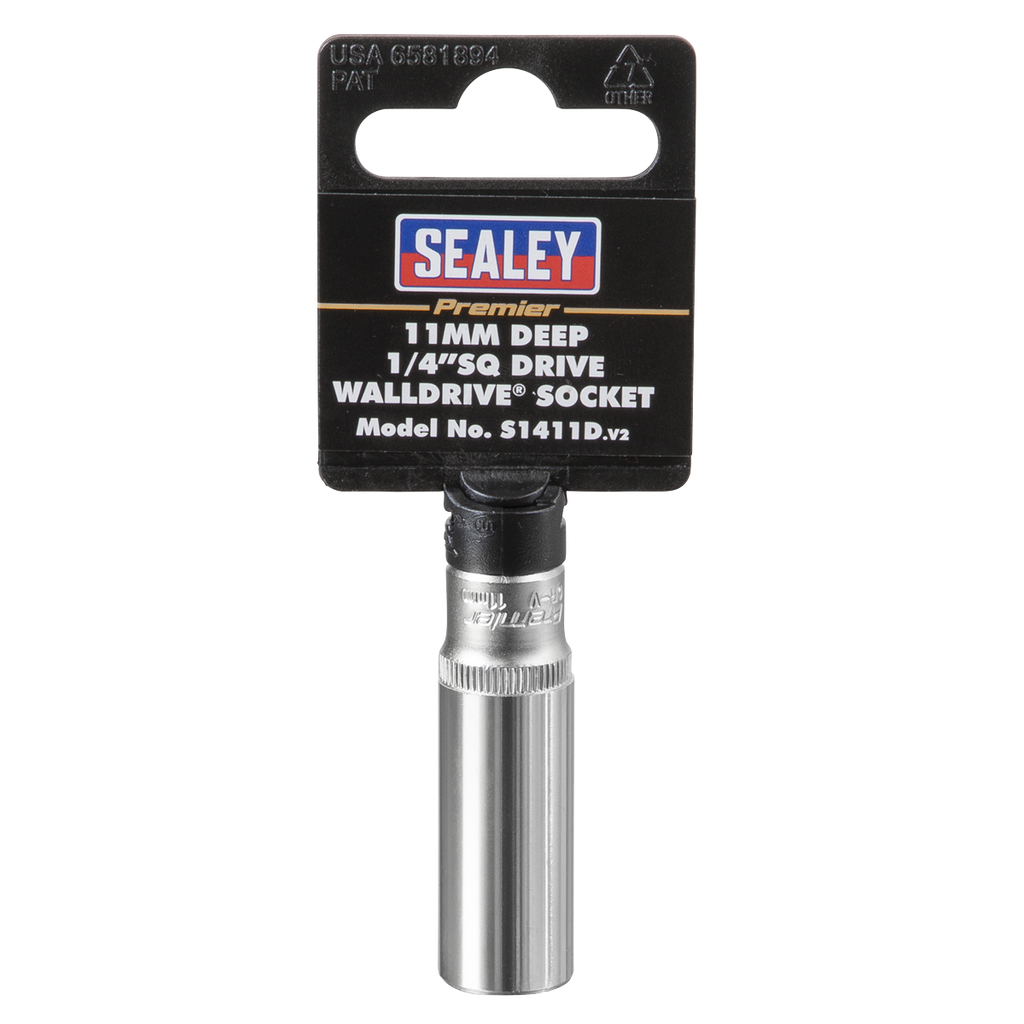Deep Socket 1/4"Sq Drive 11mm S1411D