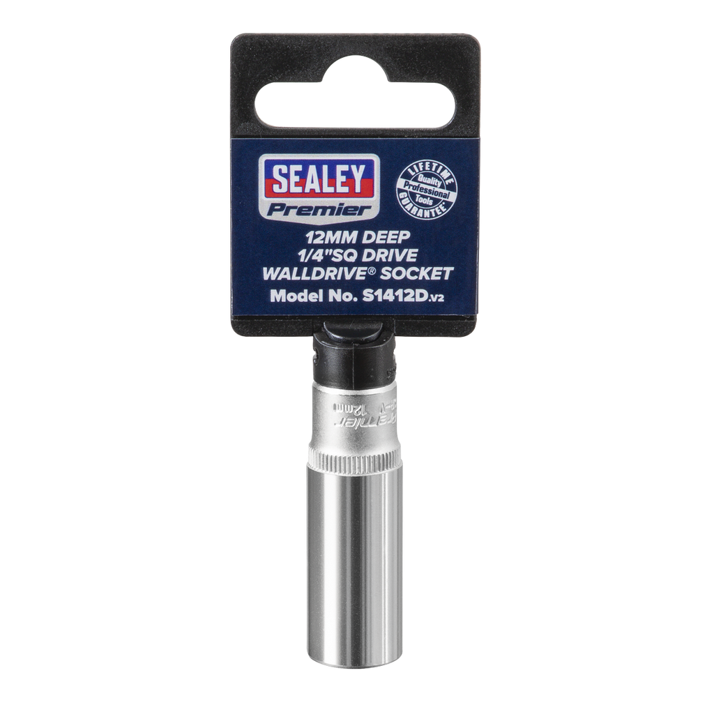 Deep Socket 1/4"Sq Drive 12mm S1412D